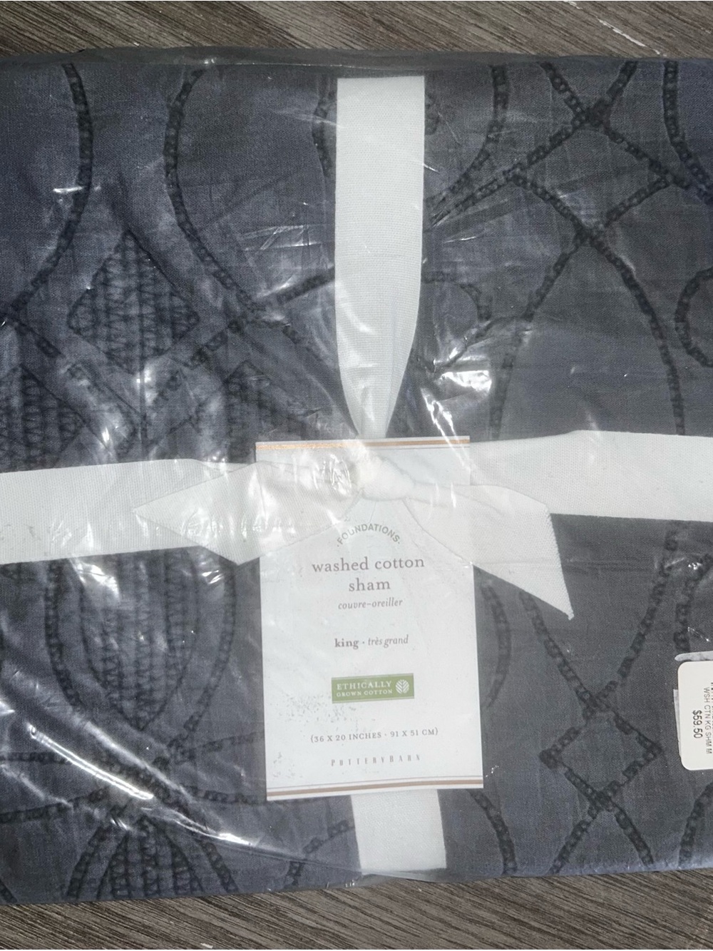 Pottery Barn Foundations Washed Cotton King Shams - Set of 2